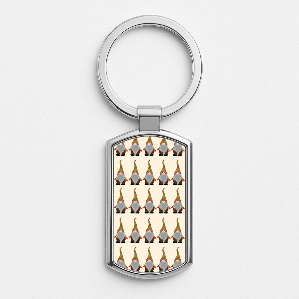Gonks - Christmas Patterns Luxury Keyring