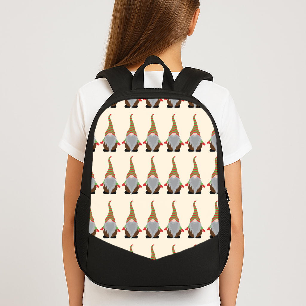 Gonks - Christmas Patterns Large School Bag