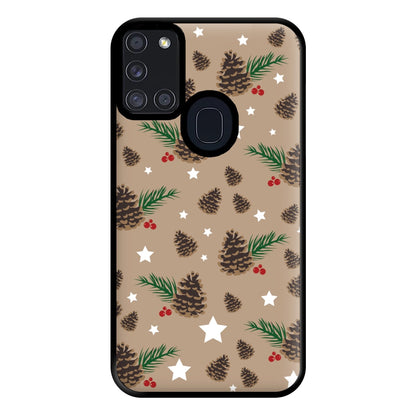 Acorn - Christmas Patterns Phone Case for Galaxy A21s