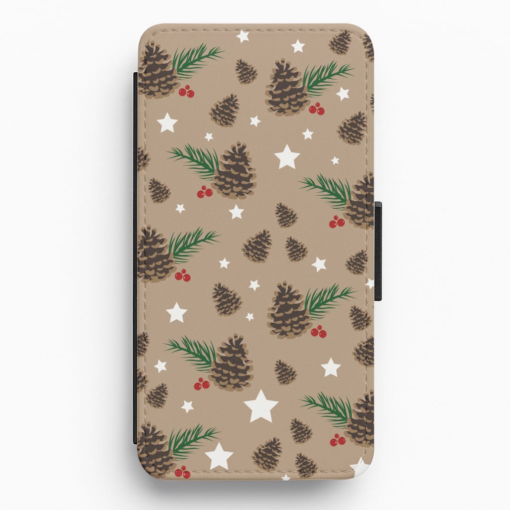 Acorn - Christmas Patterns Flip / Wallet Phone Case