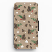 Acorn - Christmas Patterns Flip / Wallet Phone Case 1