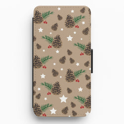 Acorn - Christmas Patterns Flip / Wallet Phone Case