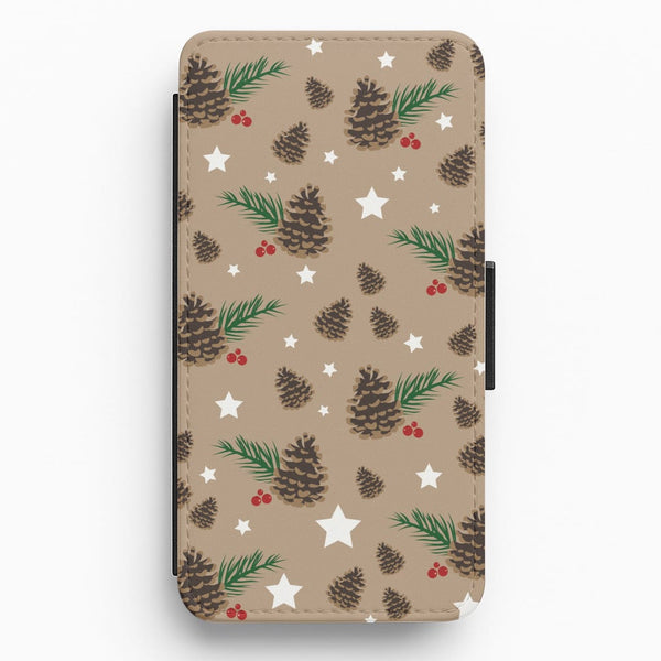 Acorn - Christmas Patterns Flip / Wallet Phone Case