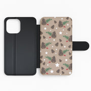 Acorn - Christmas Patterns Flip / Wallet Phone Case 2