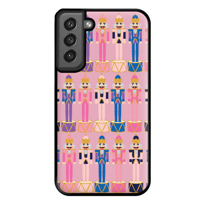 Pink Nutcracker - Christmas Patterns Phone Case for Galaxy S21FE