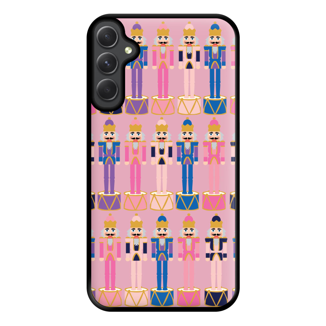 Pink Nutcracker - Christmas Patterns Phone Case for Galaxy A14