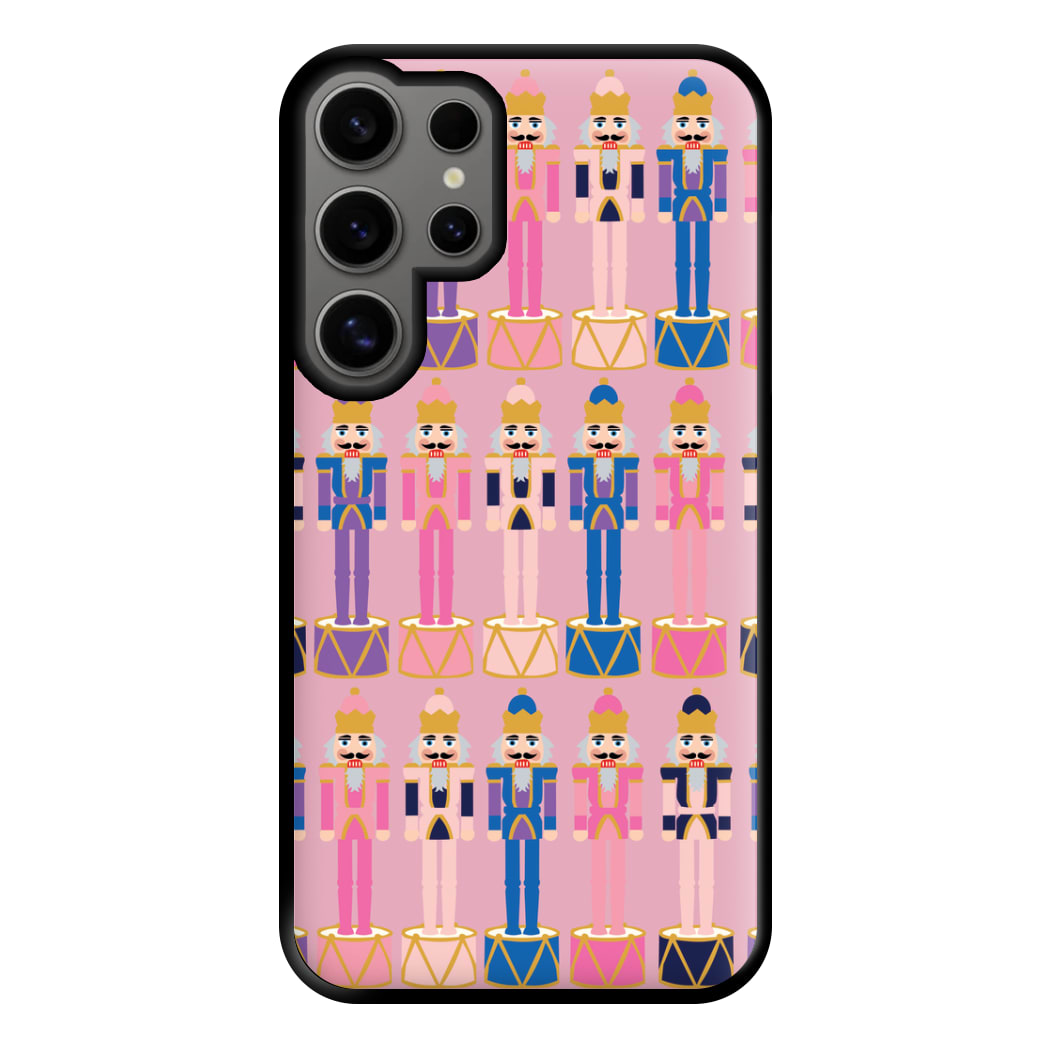 Pink Nutcracker - Christmas Patterns Phone Case for Galaxy S24 Ultra