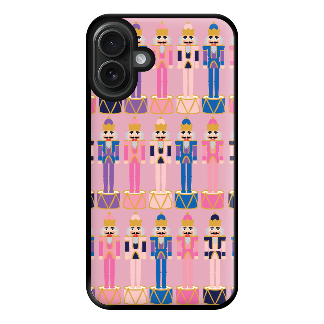 Pink Nutcracker - Christmas Patterns Phone Case for iPhone 16 Plus