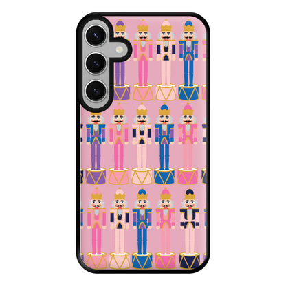 Pink Nutcracker - Christmas Patterns Phone Case for Galaxy S24FE