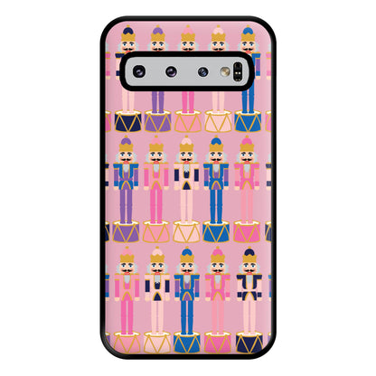 Pink Nutcracker - Christmas Patterns Phone Case for Galaxy S10 Plus