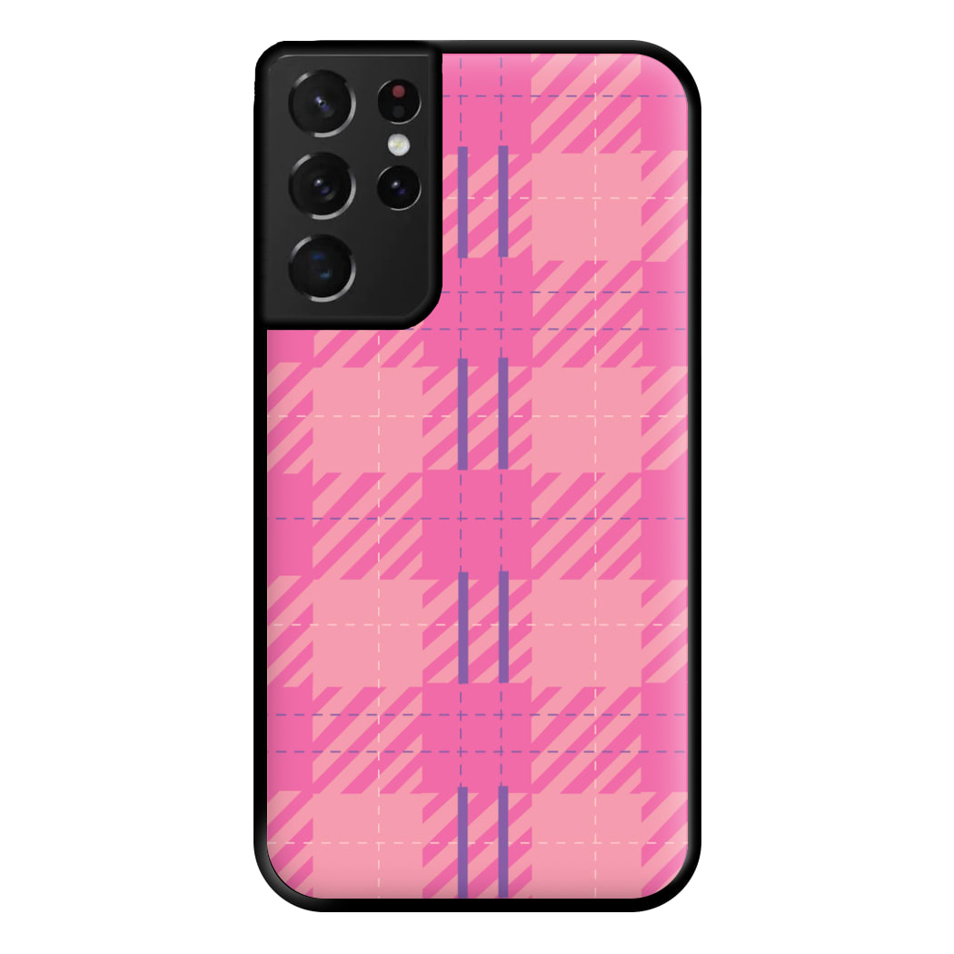 Pink Wrapping - Christmas Patterns Phone Case for Galaxy S21 Ultra