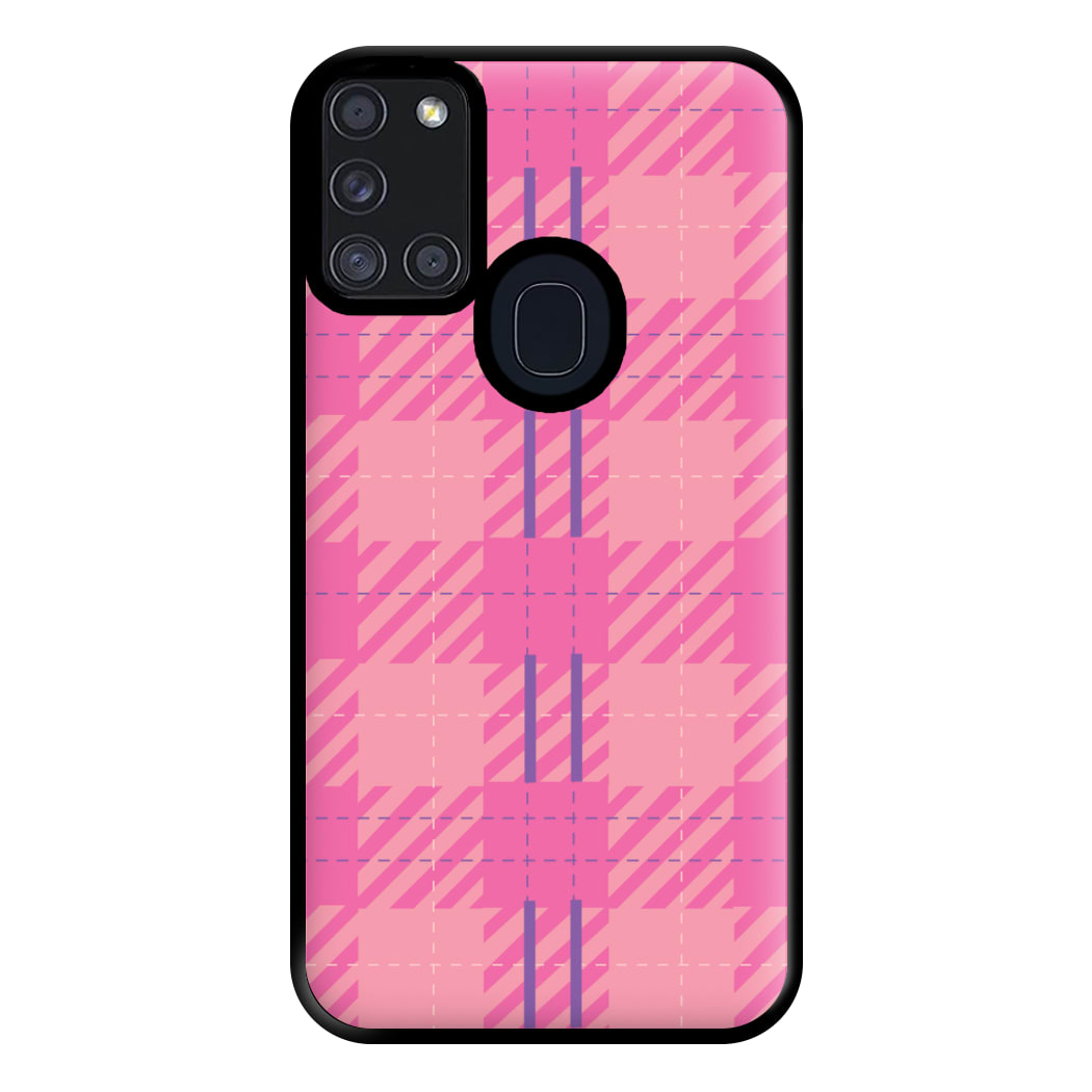 Pink Wrapping - Christmas Patterns Phone Case for Galaxy A21s