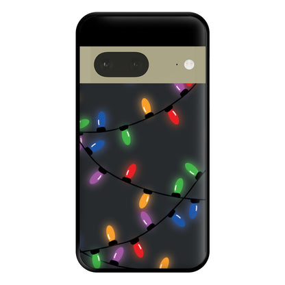 Rainbow Lights - Christmas Patterns Phone Case for Google Pixel 7a