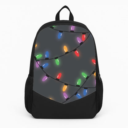 Rainbow Lights - Christmas Patterns Large Backpack