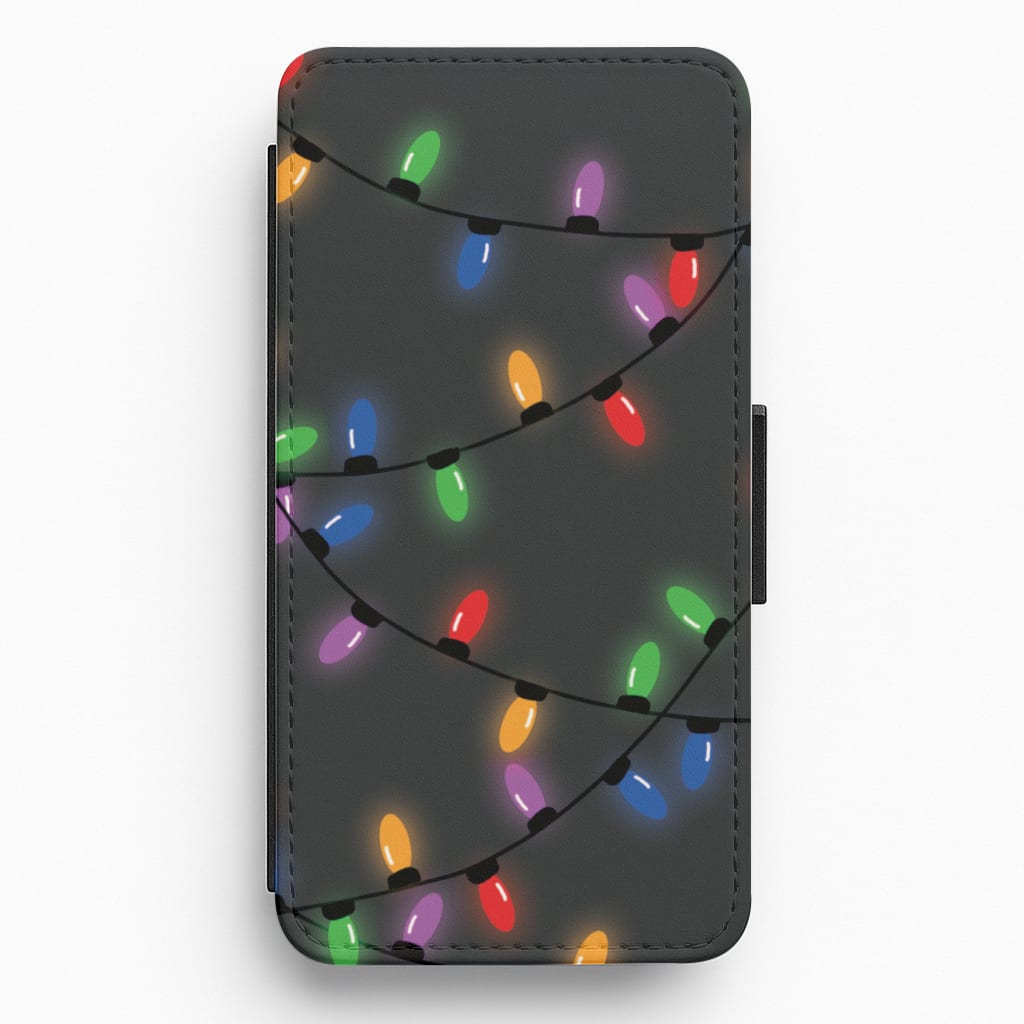 Rainbow Lights - Christmas Patterns Flip / Wallet Phone Case