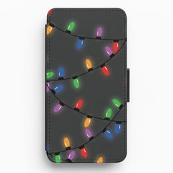 Rainbow Lights - Christmas Patterns Flip / Wallet Phone Case