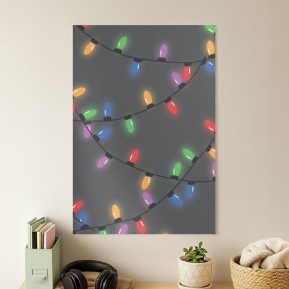 Rainbow Lights - Christmas Patterns Poster