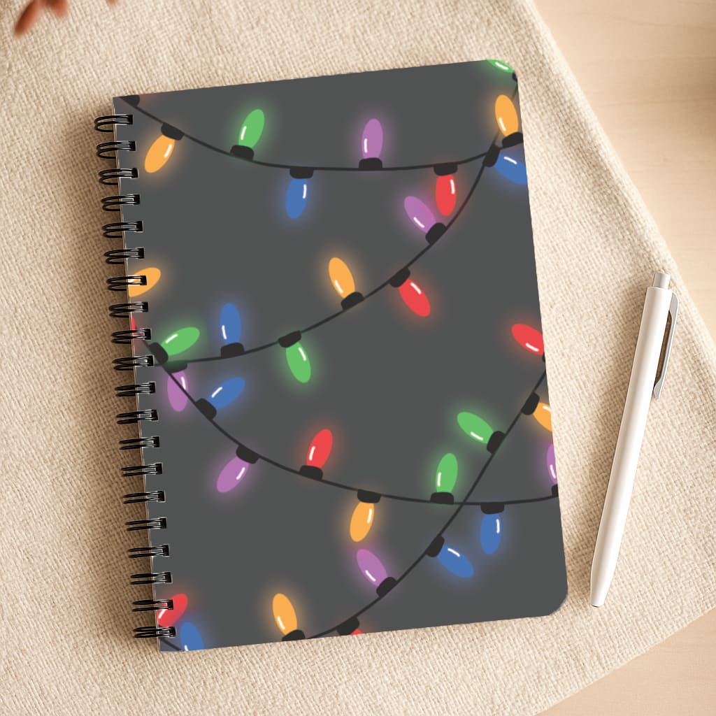 Rainbow Lights - Christmas Patterns Notepad