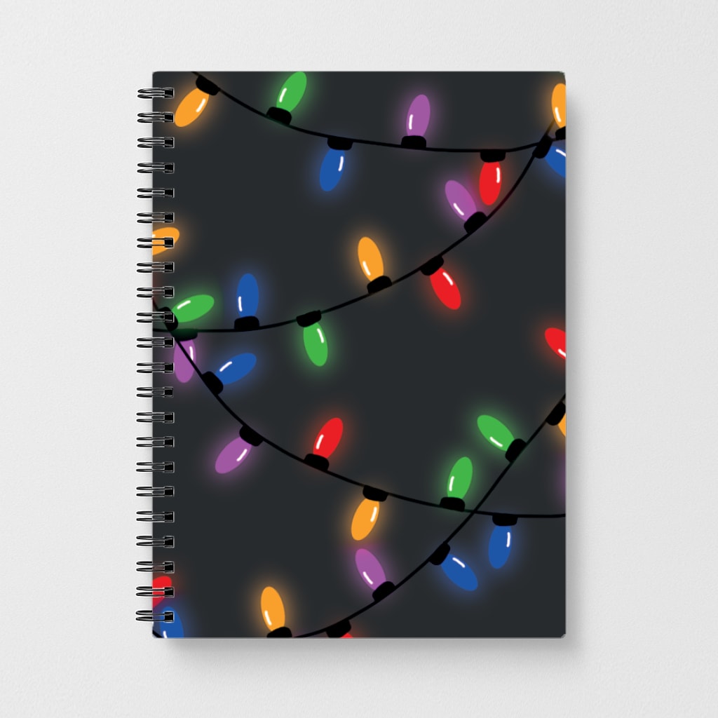 Rainbow Lights - Christmas Patterns Notebook