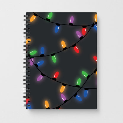 Rainbow Lights - Christmas Patterns Notebook