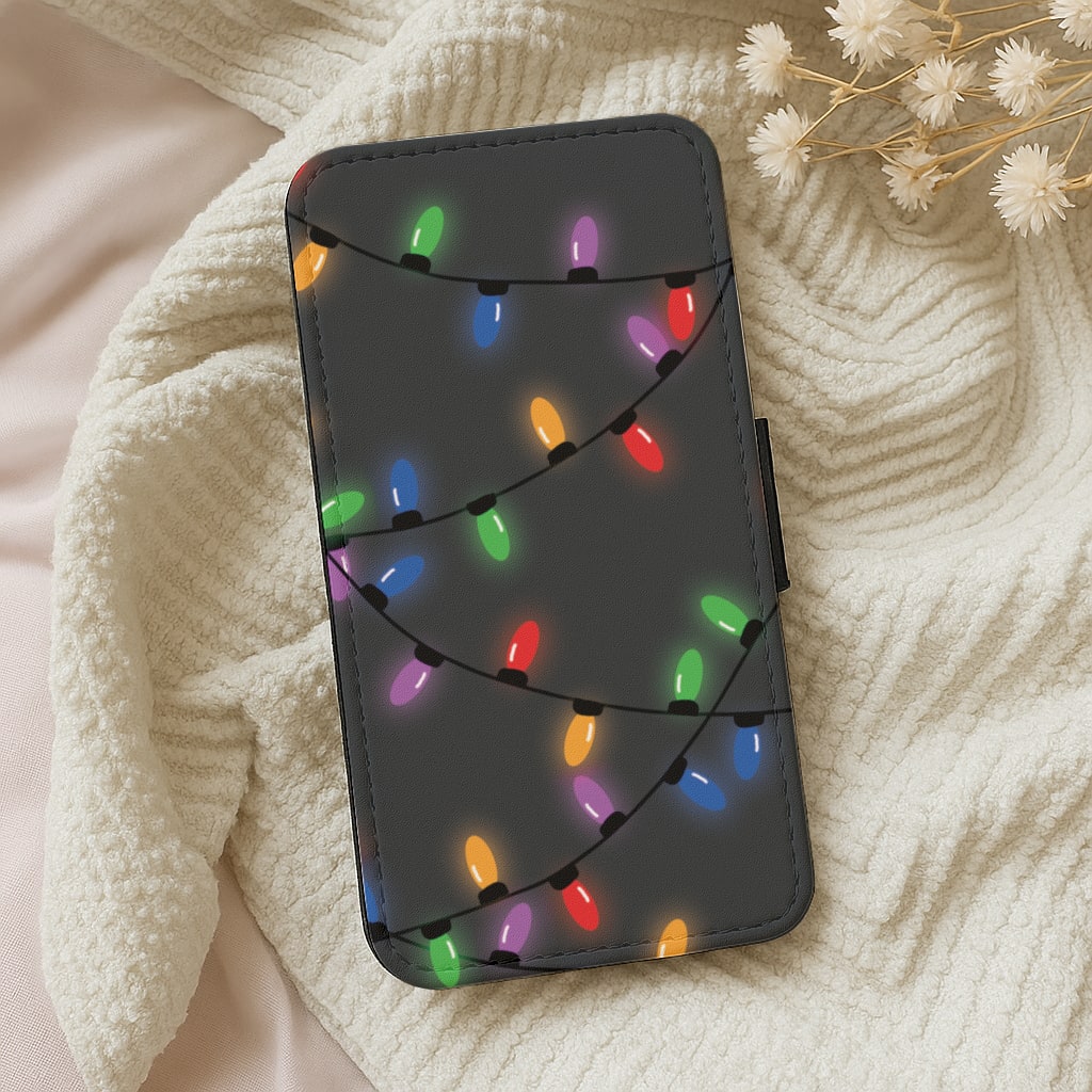 Rainbow Lights - Christmas Patterns Wallet Phone Case