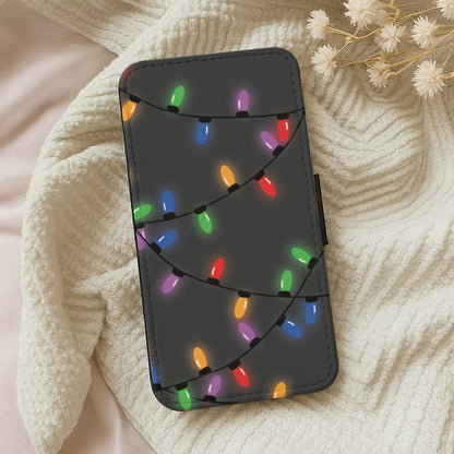 Rainbow Lights - Christmas Patterns Wallet Phone Case