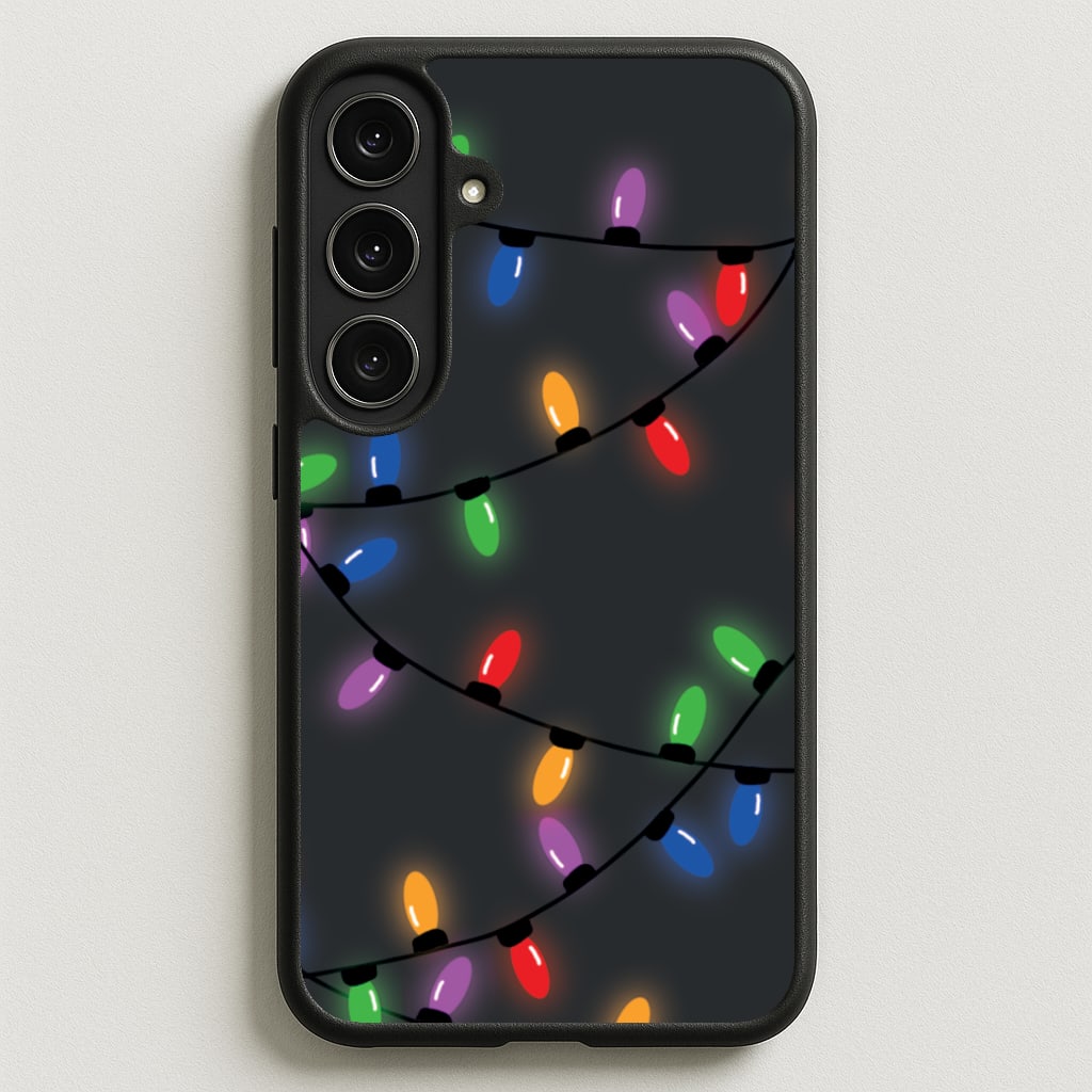 Rainbow Lights - Christmas Patterns Phone Case for Galaxy S25FE