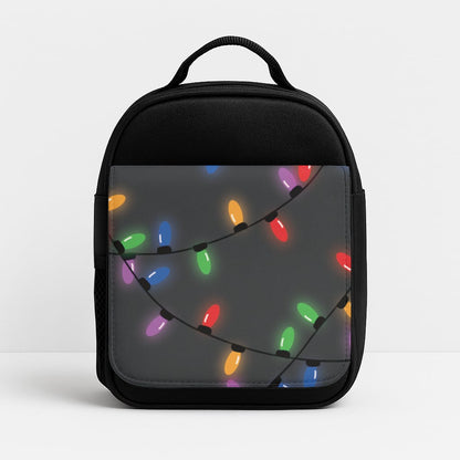 Rainbow Lights - Christmas Patterns Insulated Lunchbox