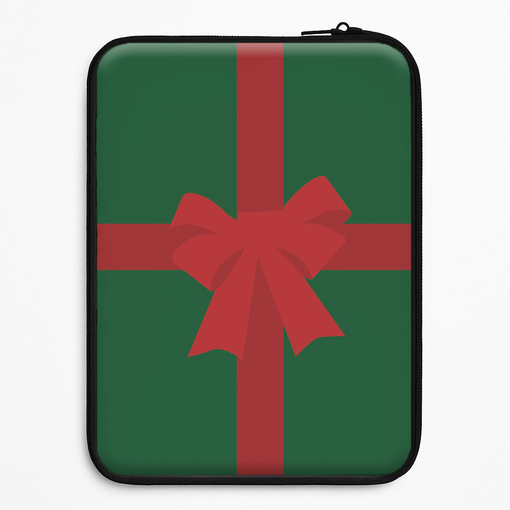 Xmas Bow - Christmas Patterns Laptop Sleeve