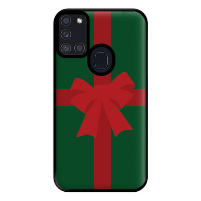 Xmas Bow - Christmas Patterns Phone Case for Galaxy A21s