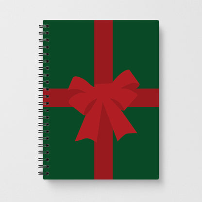 Xmas Bow - Christmas Patterns Notebook