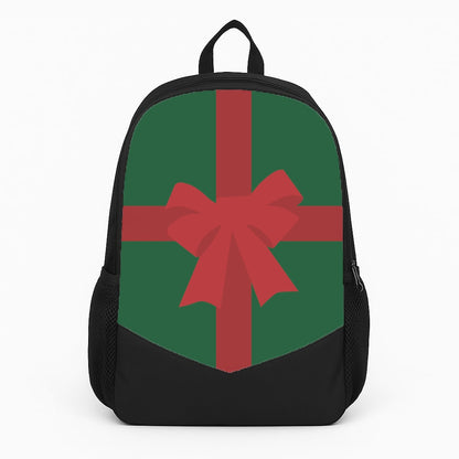 Xmas Bow - Christmas Patterns Large Backpack