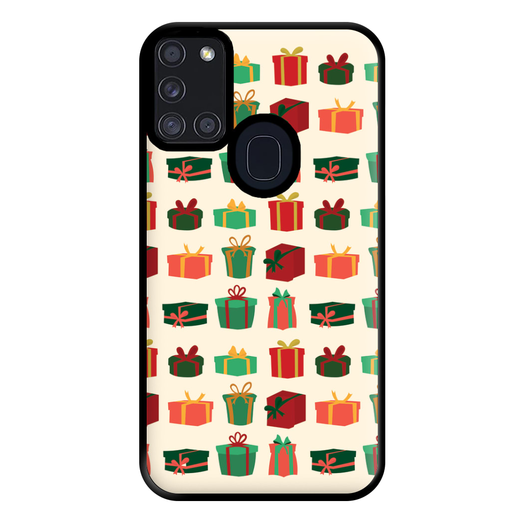 Presents - Christmas Patterns Phone Case for Galaxy A21s