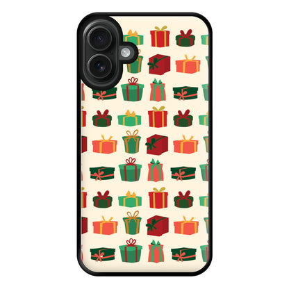 Presents - Christmas Patterns Phone Case for iPhone 16 Plus