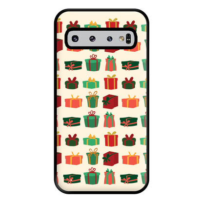 Presents - Christmas Patterns Phone Case for Galaxy S10 Plus