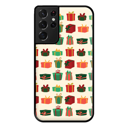 Presents - Christmas Patterns Phone Case for Galaxy S21 Ultra