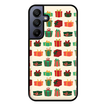 Presents - Christmas Patterns Phone Case for Galaxy A15