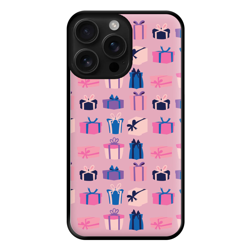 Pink Presents - Christmas Patterns Phone Case