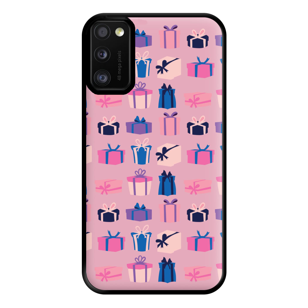 Pink Presents - Christmas Patterns Phone Case for Galaxy A41