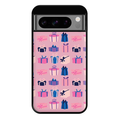 Pink Presents - Christmas Patterns Phone Case for Google Pixel 8 Pro