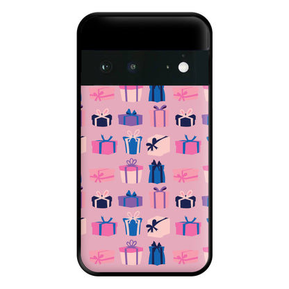 Pink Presents - Christmas Patterns Phone Case for Google Pixel 6a