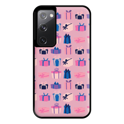 Pink Presents - Christmas Patterns Phone Case for Galaxy S20FE