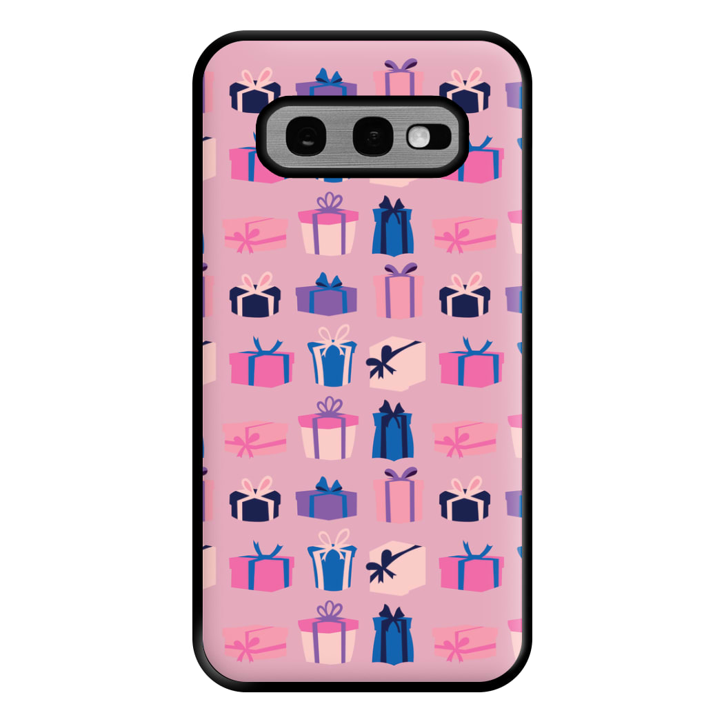 Pink Presents - Christmas Patterns Phone Case for Galaxy S10e