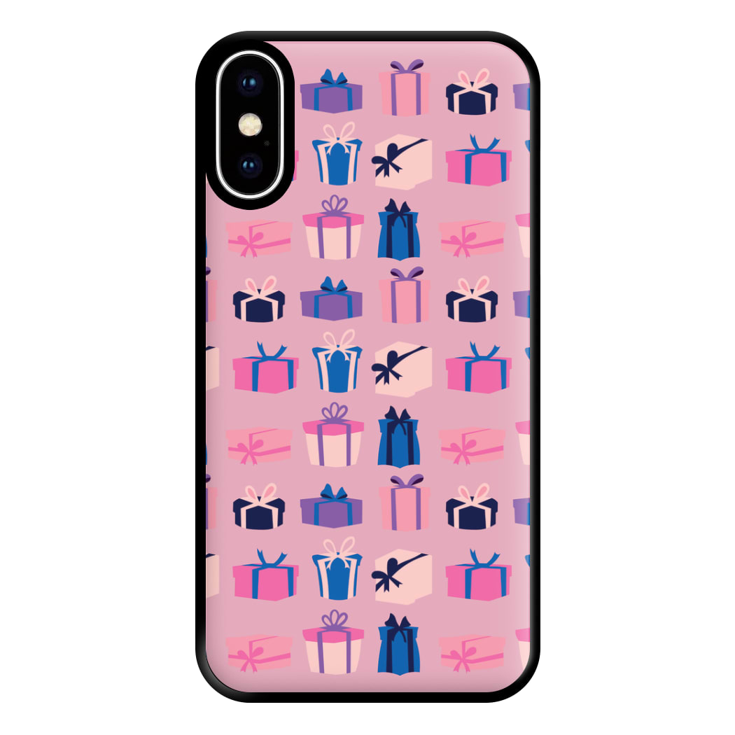 Pink Presents - Christmas Patterns Phone Case for iPhone XS Max