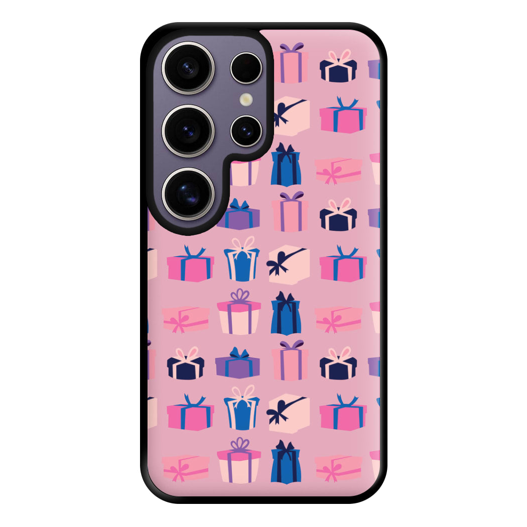 Pink Presents - Christmas Patterns Phone Case for Galaxy S25 Ultra