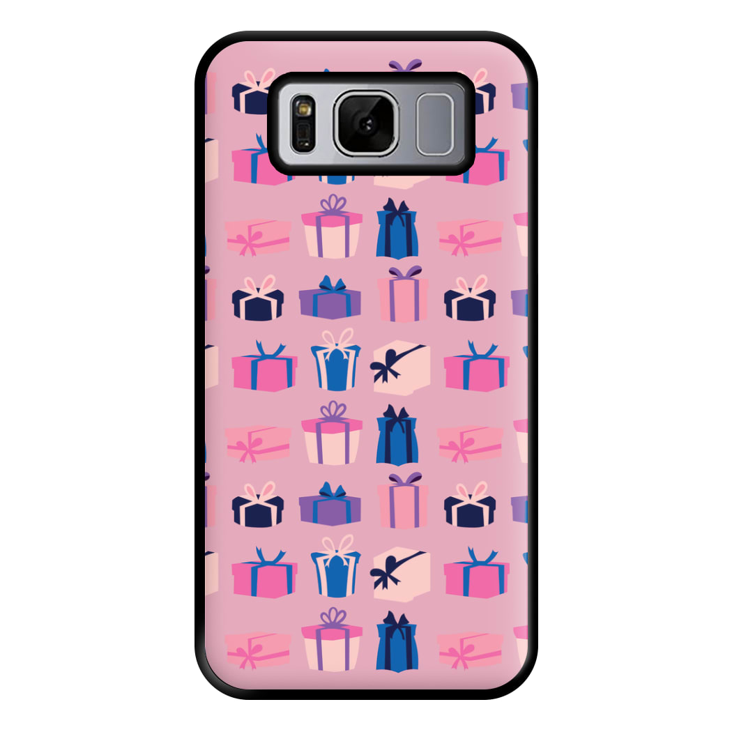 Pink Presents - Christmas Patterns Phone Case for Galaxy S8 Plus