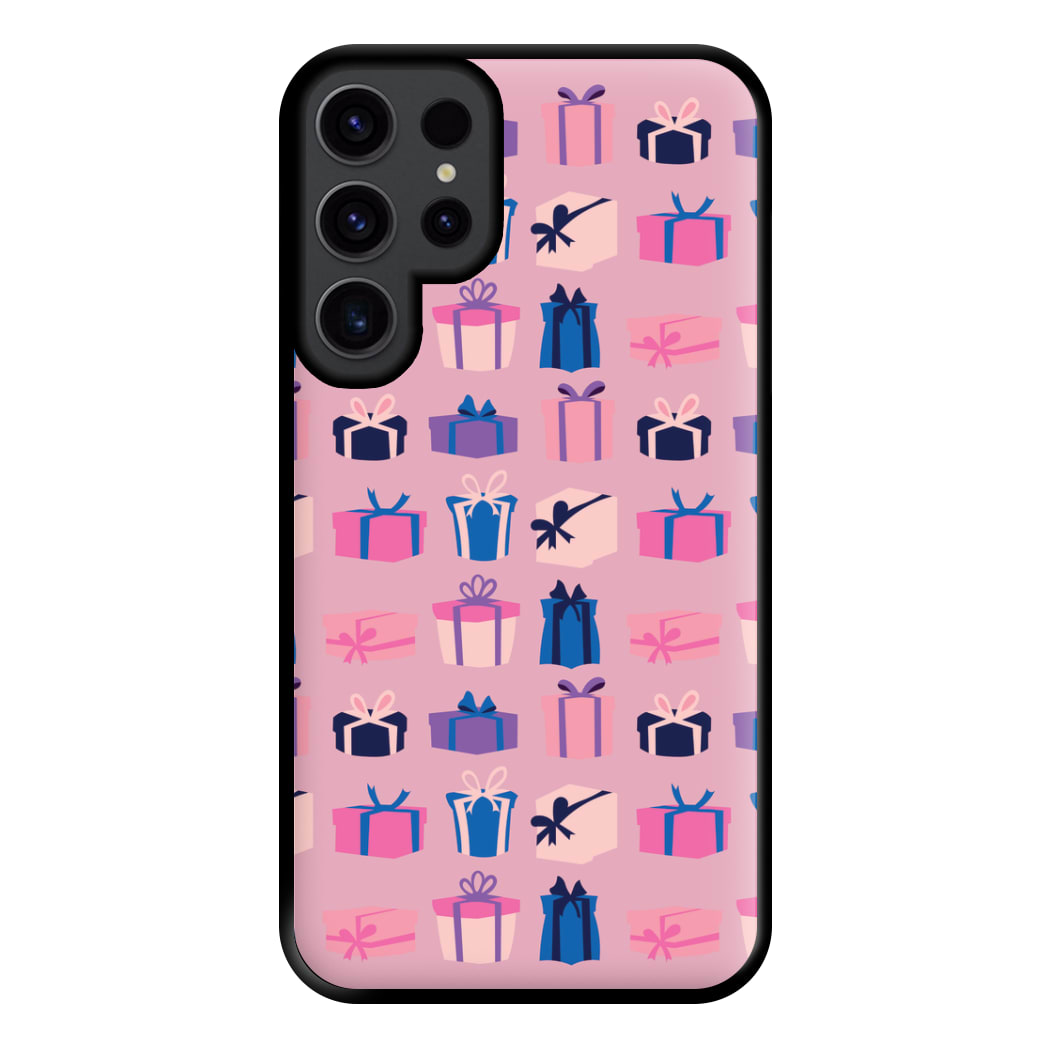 Pink Presents - Christmas Patterns Phone Case for Galaxy S23 Ultra