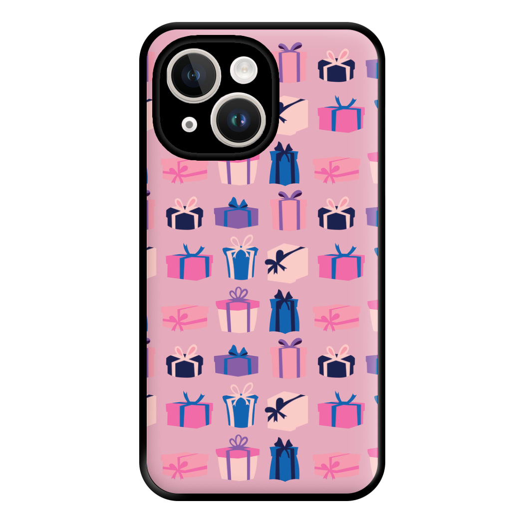 Pink Presents - Christmas Patterns Phone Case for iPhone 14 Plus