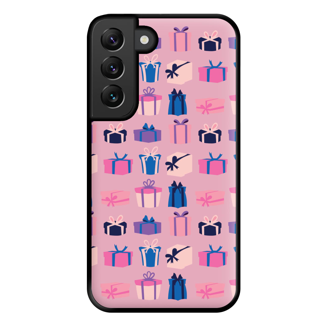 Pink Presents - Christmas Patterns Phone Case for Galaxy S22 Plus