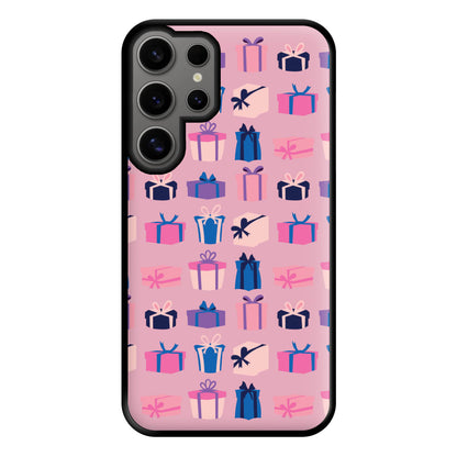 Pink Presents - Christmas Patterns Phone Case for Galaxy S24 Ultra